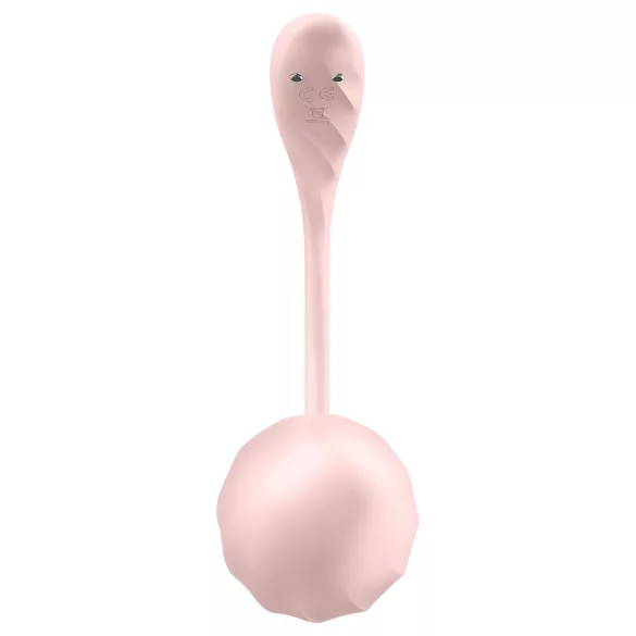 Satisfyer - ou vibrator cu telecomandă - texturat - roz