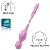 Satisfyer Love Birds 1 - Bile geisha cu vibrații controlate prin aplicație (roz)