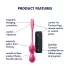 Satisfyer Love Birds 2 - bilă geisha cu vibrații controlată prin aplicație (roz)