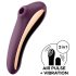 Satisfyer Dual Kiss - 2în1, vibrator pentru vagin și clitoris (mov)