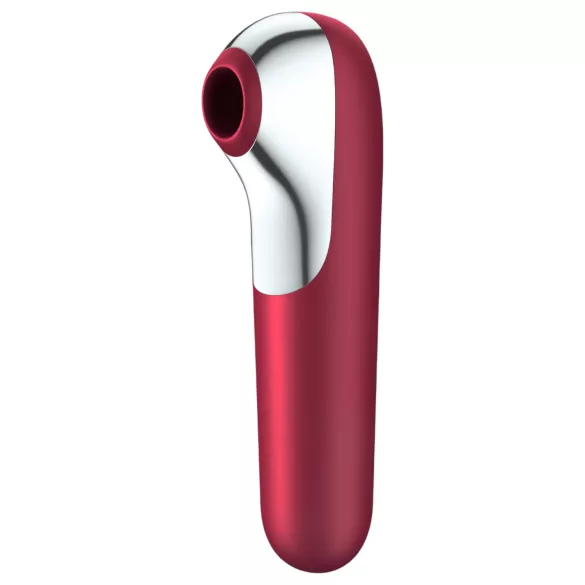 Satisfyer Dual Love - vibrator clitoridian și vaginal inteligent - roșu