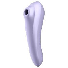   Satisfyer Dual Pleasure - vibrator inteligent 2în1 cu aer pulsatil (mov)