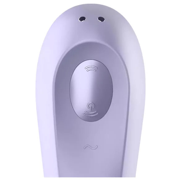 Satisfyer Dual Pleasure - vibrator 2în1 cu unde de aer și smart - mov