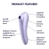 Satisfyer Dual Pleasure - vibrator 2în1 cu unde de aer și smart - mov