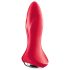 Satisfyer Rotator Plug 1 - Vibrator anal cu mărgele (roșu)