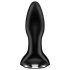 Satisfyer - Dop anal rotativ cu mărgele - vibrator negru