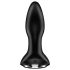 Satisfyer - Dop anal rotativ cu mărgele - vibrator negru