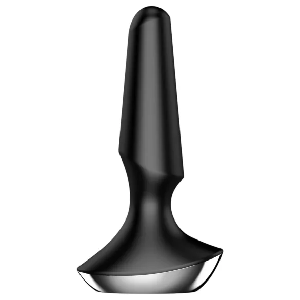 Satisfyer Plug-ilicious 2 - vibrator anal controlat prin aplicație (negru)