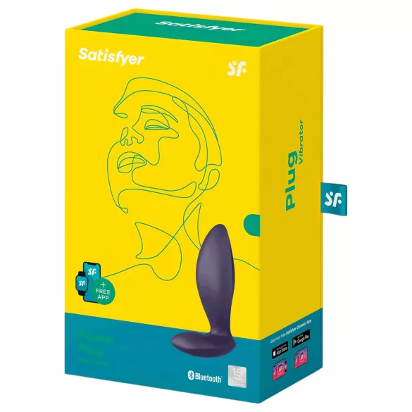 Satisfyer - plug anal inteligent cu vibrații - silicon mov