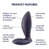 Satisfyer - plug anal inteligent cu vibrații - silicon mov