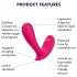 Satisfyer Top Secret - vibrator controlat prin aplicație (roz)