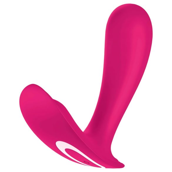 Satisfyer Top Secret - vibrator dublu motor inteligent - roz