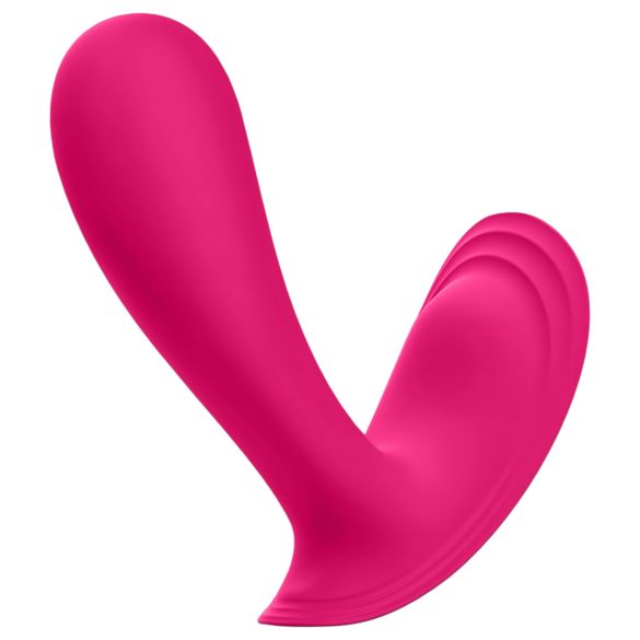 Satisfyer Top Secret - vibrator dublu motor inteligent - roz