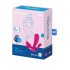 Satisfyer Secret Plus - vibrator inteligent cu 3 brațe (roz)