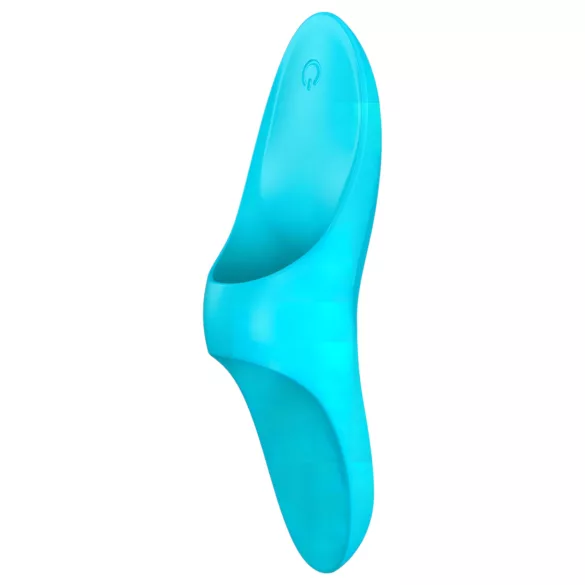 Satisfyer Teaser - vibrator deget reincarcabil, rezistent la apă, turcoaz