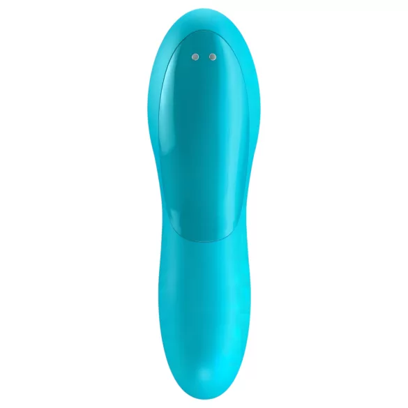 Satisfyer Teaser - vibrator deget reincarcabil, rezistent la apă, turcoaz