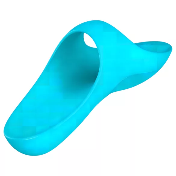 Satisfyer Teaser - vibrator deget reincarcabil, rezistent la apă, turcoaz