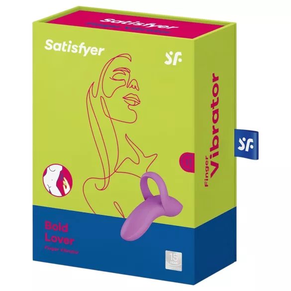 Satisfyer Bold Lover - vibrator deget reîncărcabil, impermeabil, roz