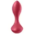 Satisfyer Backdoor Lover - vibrator anal reîncărcabil impermeabil silicon roșu