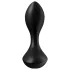 Satisfyer - Vibrator anal reîncărcabil, impermeabil - silicon negru