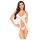 Penthouse - babydoll transparent cu tanga - alb - L/XL