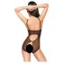Penthouse - body sexy cu dantelă deschisă - negru - L/XL