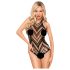 Penthouse - body sexy cu gât, decupat, negru - XL