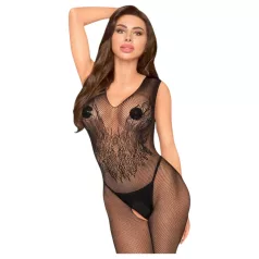   Penthouse - salopetă transparentă sexy fără mâneci - negru - XL