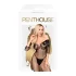 Penthouse High Profil - body sexy dantelă florală - negru - XL