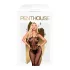 Penthouse - Catsuit sexy decupat - plasă deschisă - negru - XL