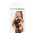 Penthouse Hottie - set de lenjerie sexy cu dantelă și bretele - negru