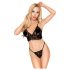 Penthouse Double Spice - set lenjerie cu sutien din dantelă - negru