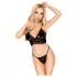 Penthouse Double Spice - set lenjerie cu sutien din dantelă - negru - L/XL