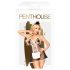 Costum servitoare 3 piese Penthouse Teaser (negru-alb)