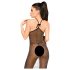 Penthouse Love on Fire - rochie lungă, strălucitoare și transparentă cu tanga (negru) - L/XL