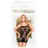 Penthouse - Rochie sexy tip plasă transparentă - negru - XL