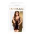 Penthouse Juicy Poison - rochie mini cu bretele (neagră)
