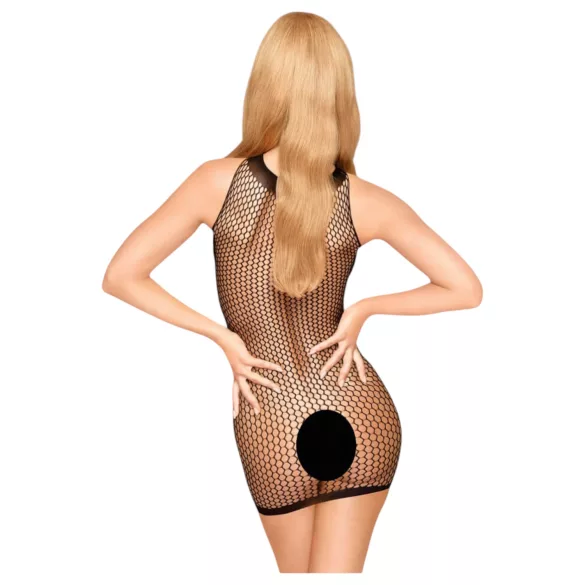 Penthouse - Rochie tip Y din plasă neagră - sexy negru