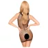 Penthouse - Rochie tip Y din plasă neagră - sexy negru