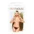 Penthouse - tanga deschisă cu fundiță - dantelă neagră - L/XL