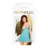 Penthouse - babydoll cu tanga - dantelă turcoaz - M/L