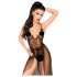 Body din dantelă Penthouse Best Forplay cu voal (negru) - L/XL