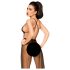 Body din dantelă Penthouse Best Forplay cu voal (negru) - L/XL