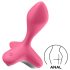 Satisfyer - vibrator anal reîncărcabil - silicon roz