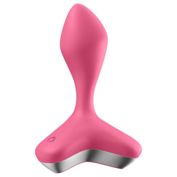 Satisfyer - vibrator anal reîncărcabil - silicon roz