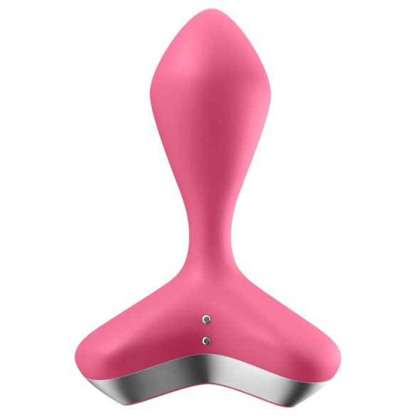 Satisfyer - vibrator anal reîncărcabil - silicon roz