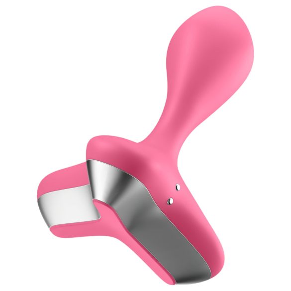 Satisfyer - vibrator anal reîncărcabil - silicon roz