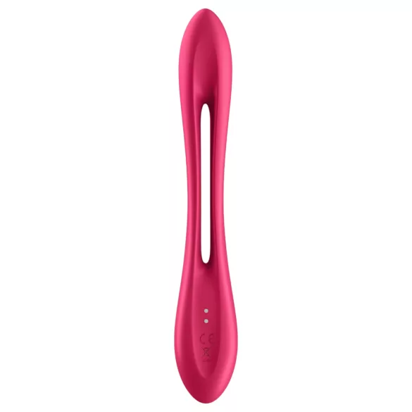 Satisfyer Elastic Joy - vibrator pentru cuplu flexibil, reîncărcabil - roșu