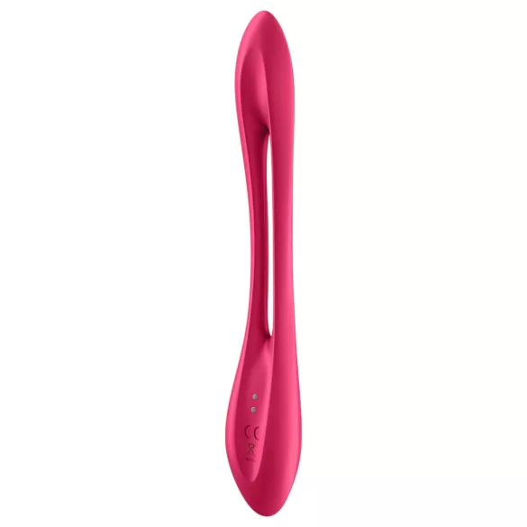 Satisfyer Elastic Joy - vibrator pentru cuplu flexibil, reîncărcabil - roșu