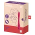 Satisfyer Elastic Joy - vibrator pentru cuplu flexibil, reîncărcabil - roșu